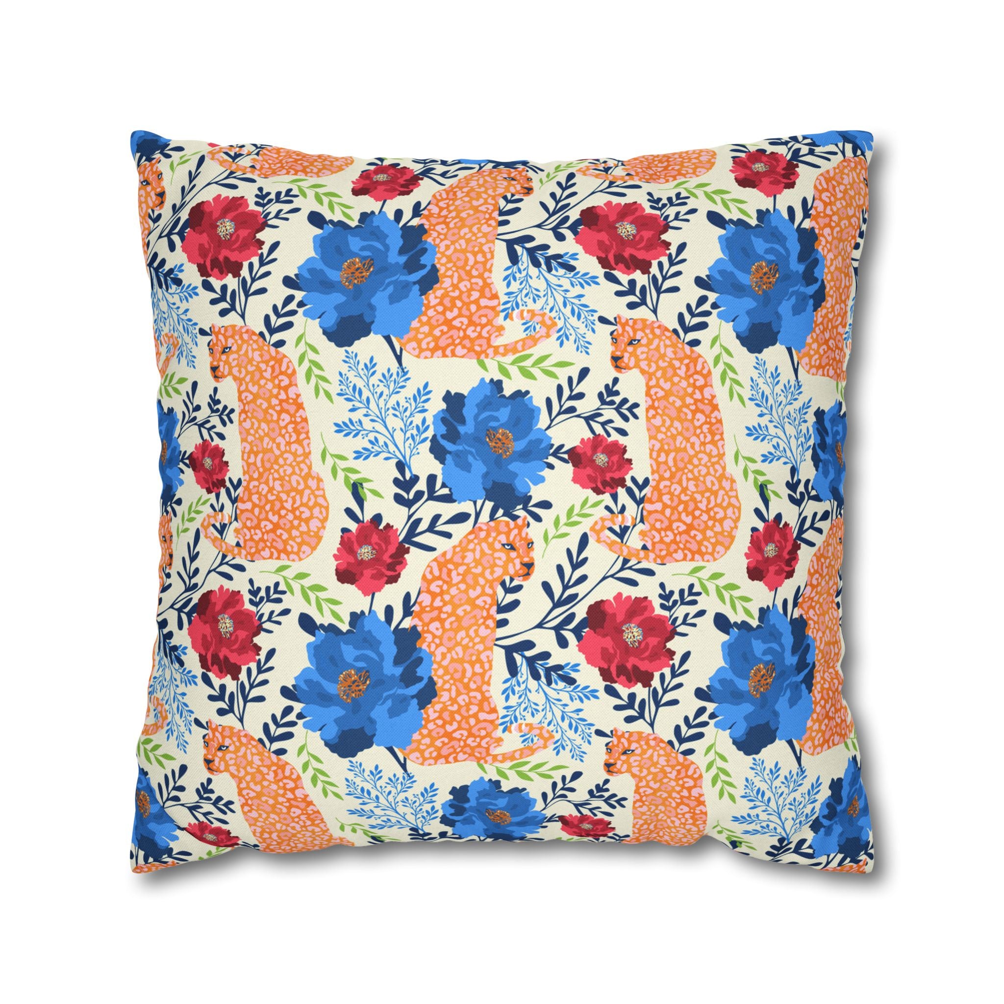 Botanical Leopard Cream - Decorative Pillow Cover