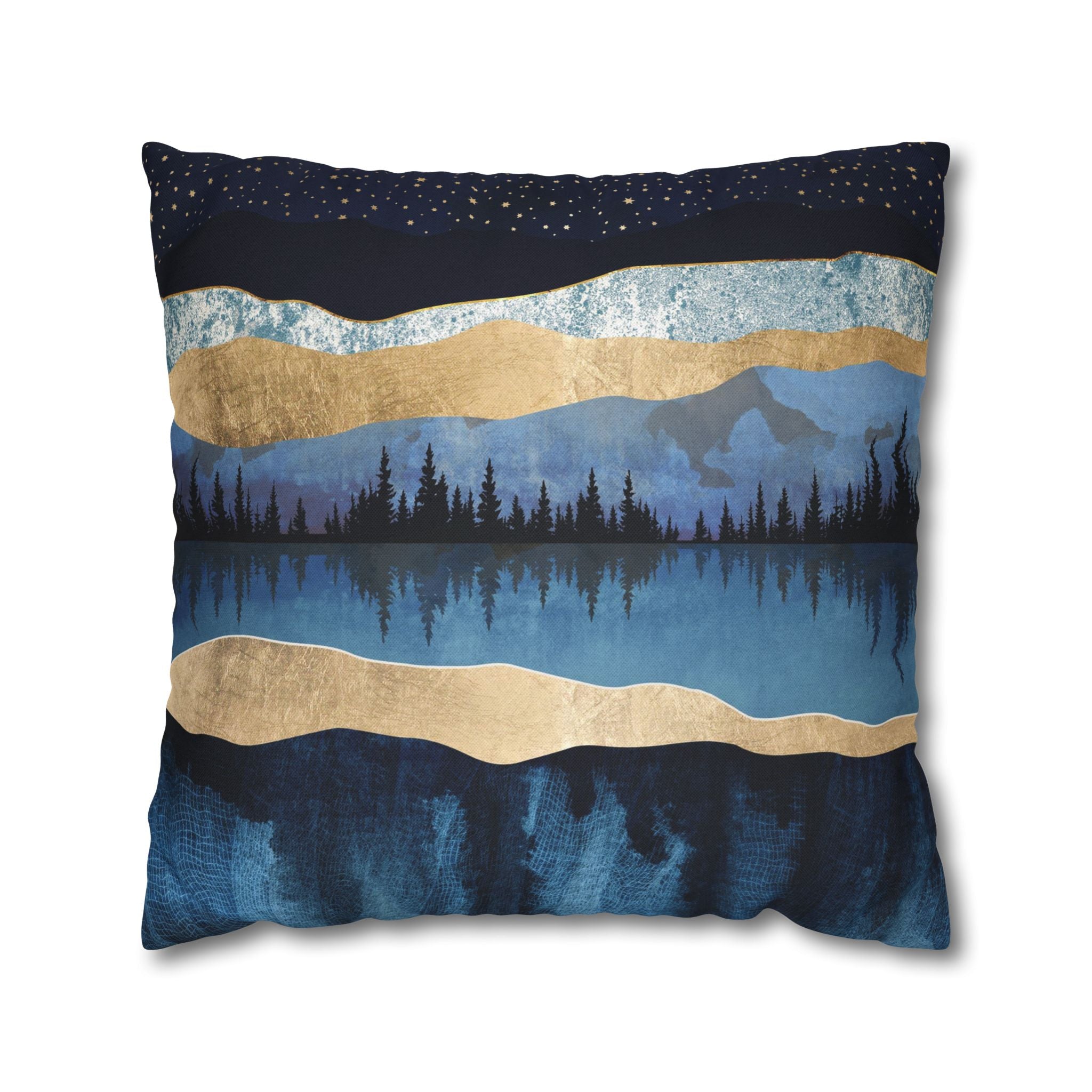 Midnight Lake - Decorative Pillow Cover