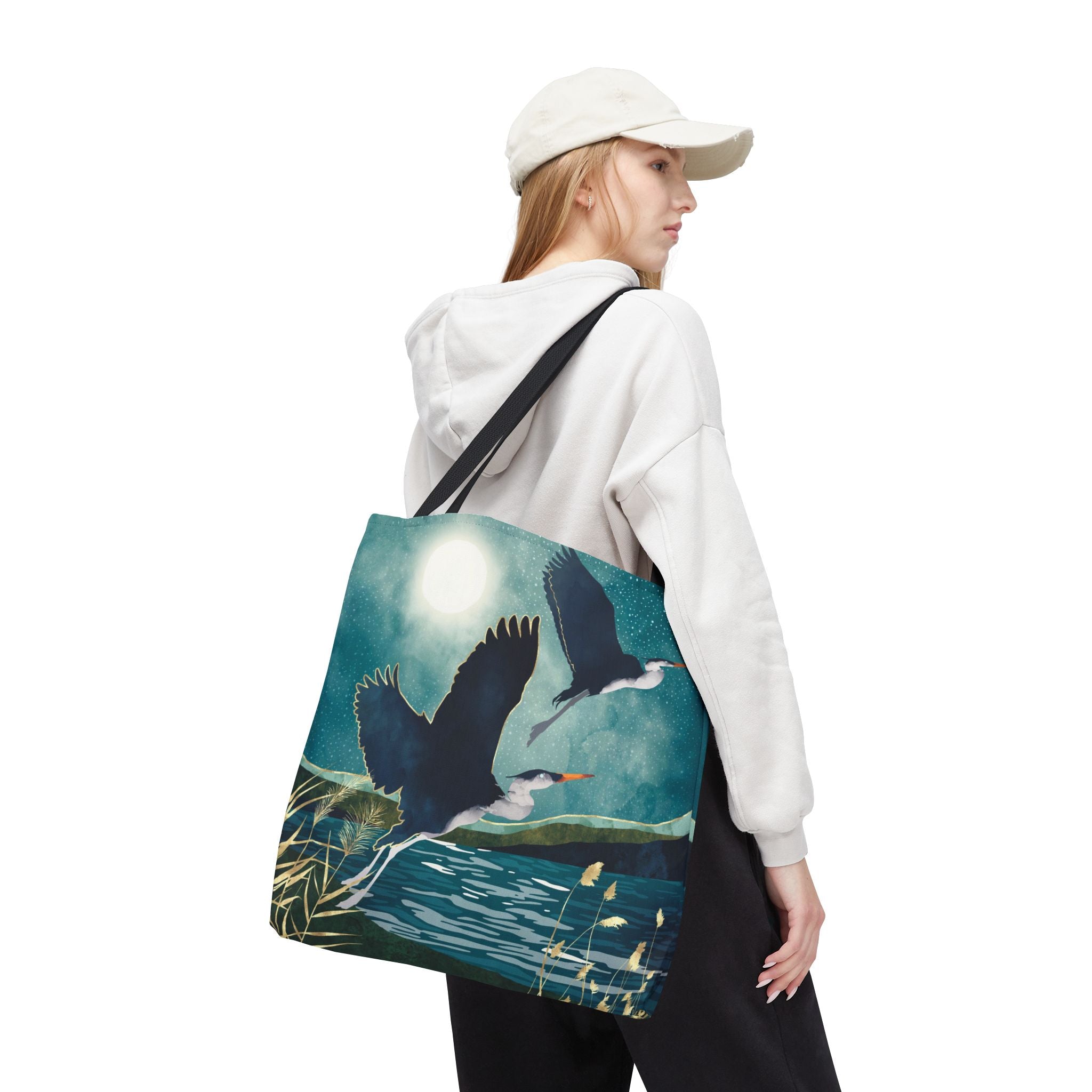 Evening Heron - Tote Bag