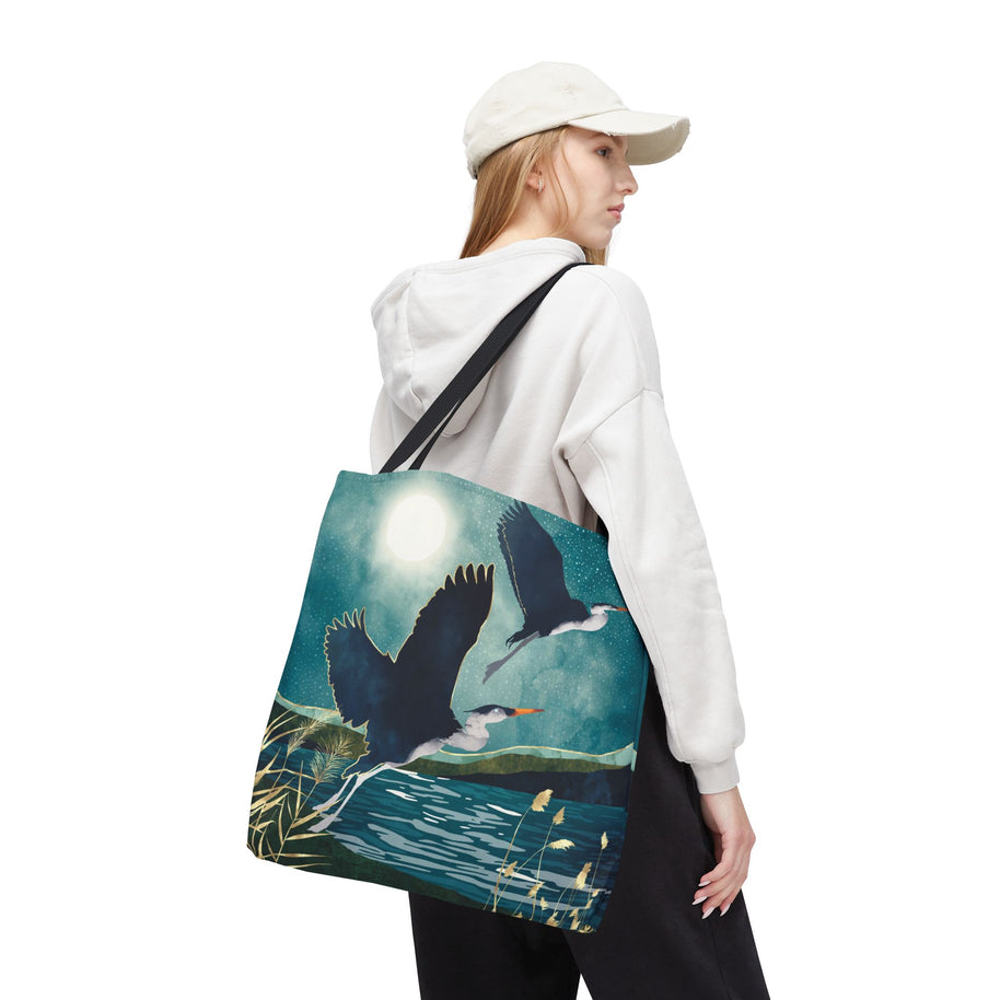 Evening Heron - Tote Bag