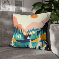 Summer Valley Vista - Decorative Pillow Cover