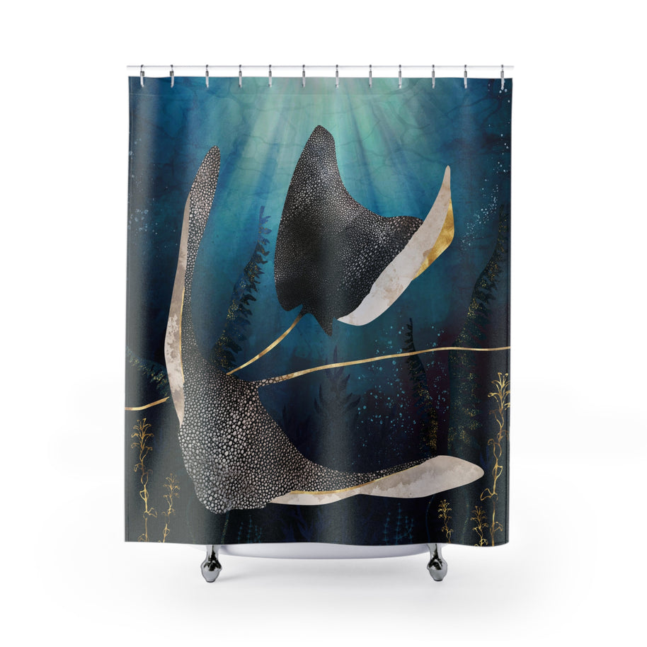 Metallic Stingray - Shower Curtain