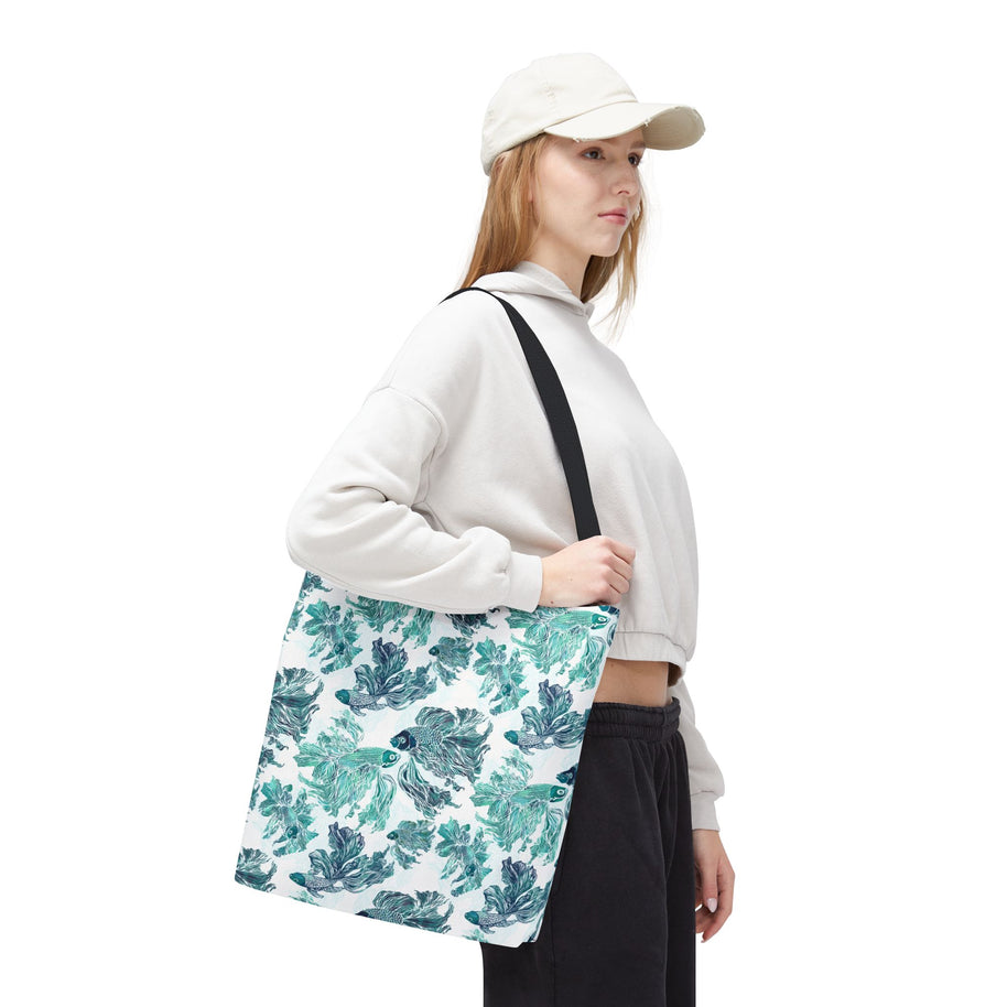 Betta Fish Blue and Teal - Tote Bag