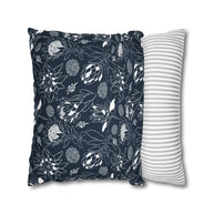 Protea Navy and White - Decorative Pillow Cover