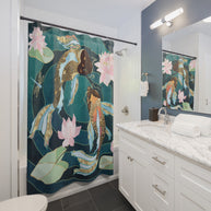 Metallic Koi III - Shower Curtain