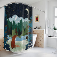 Winter Fox - Shower Curtain