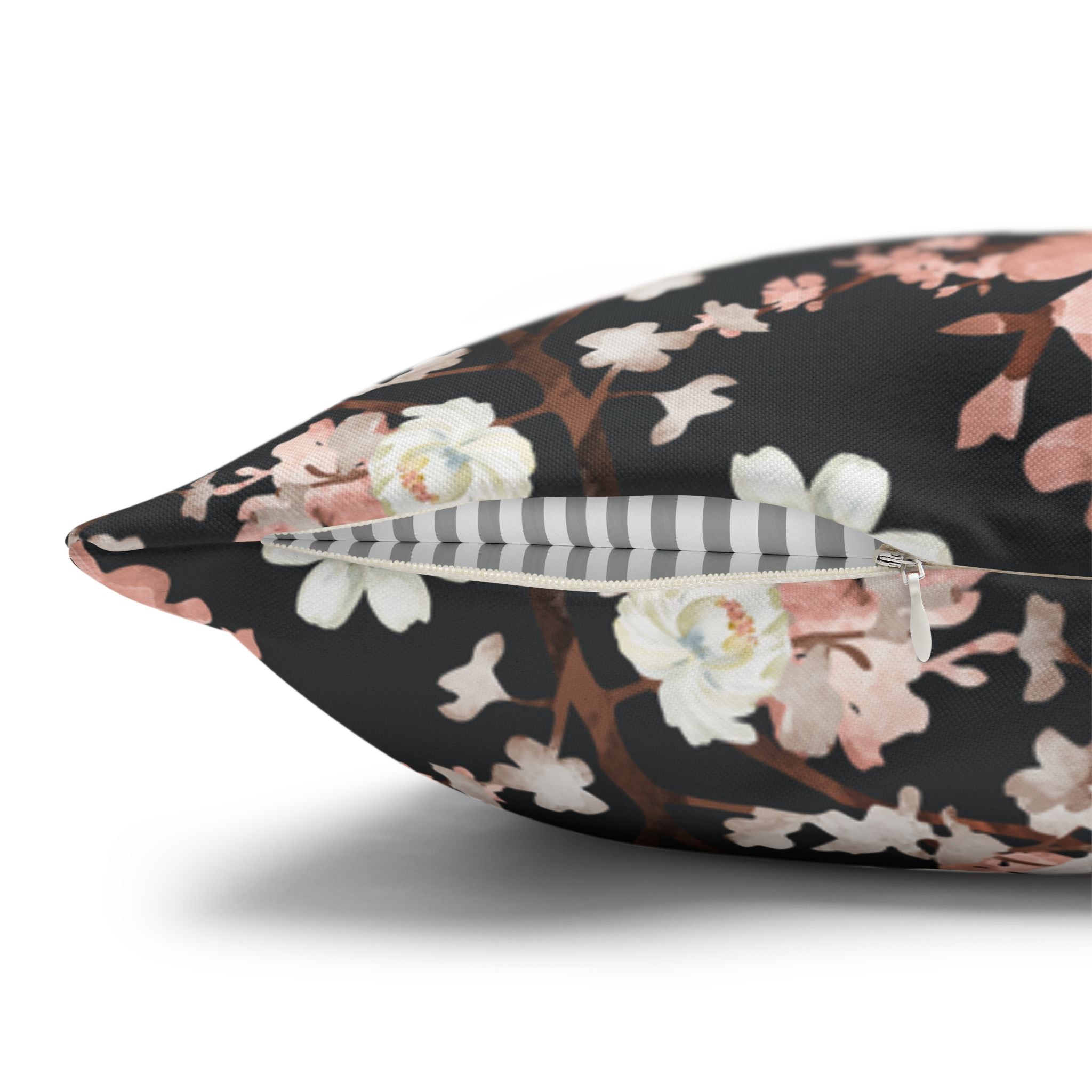 Botanical Blossoms with Charcoal - Decorative Pillow Cover