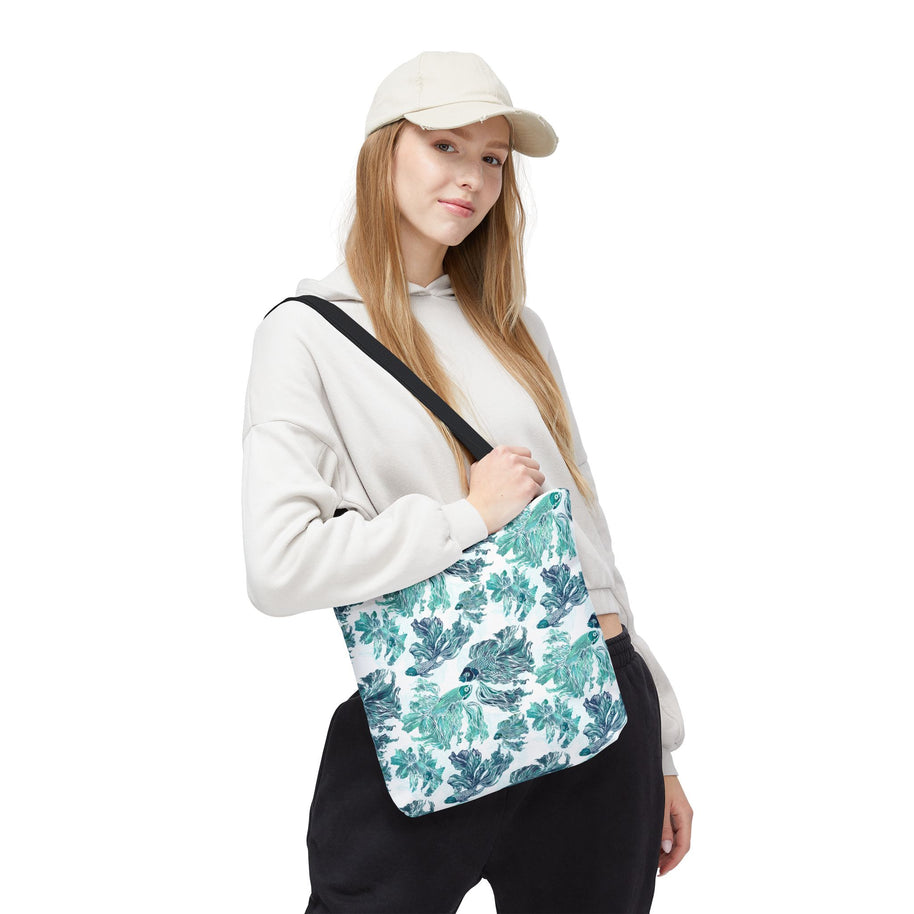 Betta Fish Blue and Teal - Tote Bag