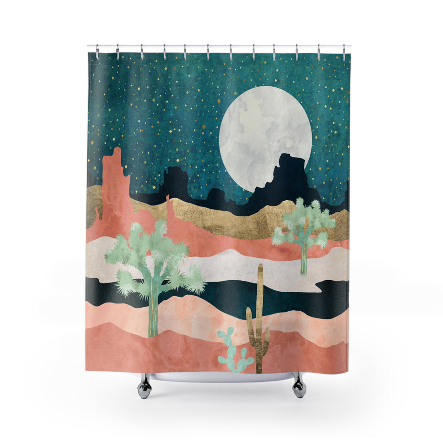 Desert Moon Vista - Shower Curtain