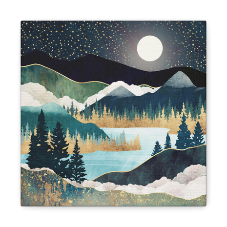 Star Lake Matte Canvas, Stretched, No Frame