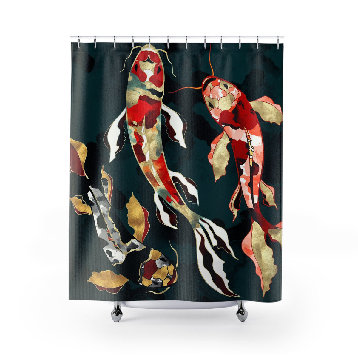 Metallic Koi - Shower Curtain