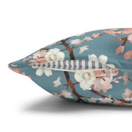 Botanical Blossoms with Blue - Decorative Pillow Cover