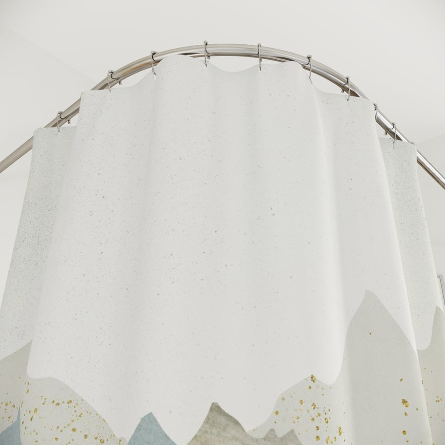 Distant Peaks - Shower Curtain
