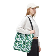 Organic Shapes Botanical Blue and Green - Tote Bag