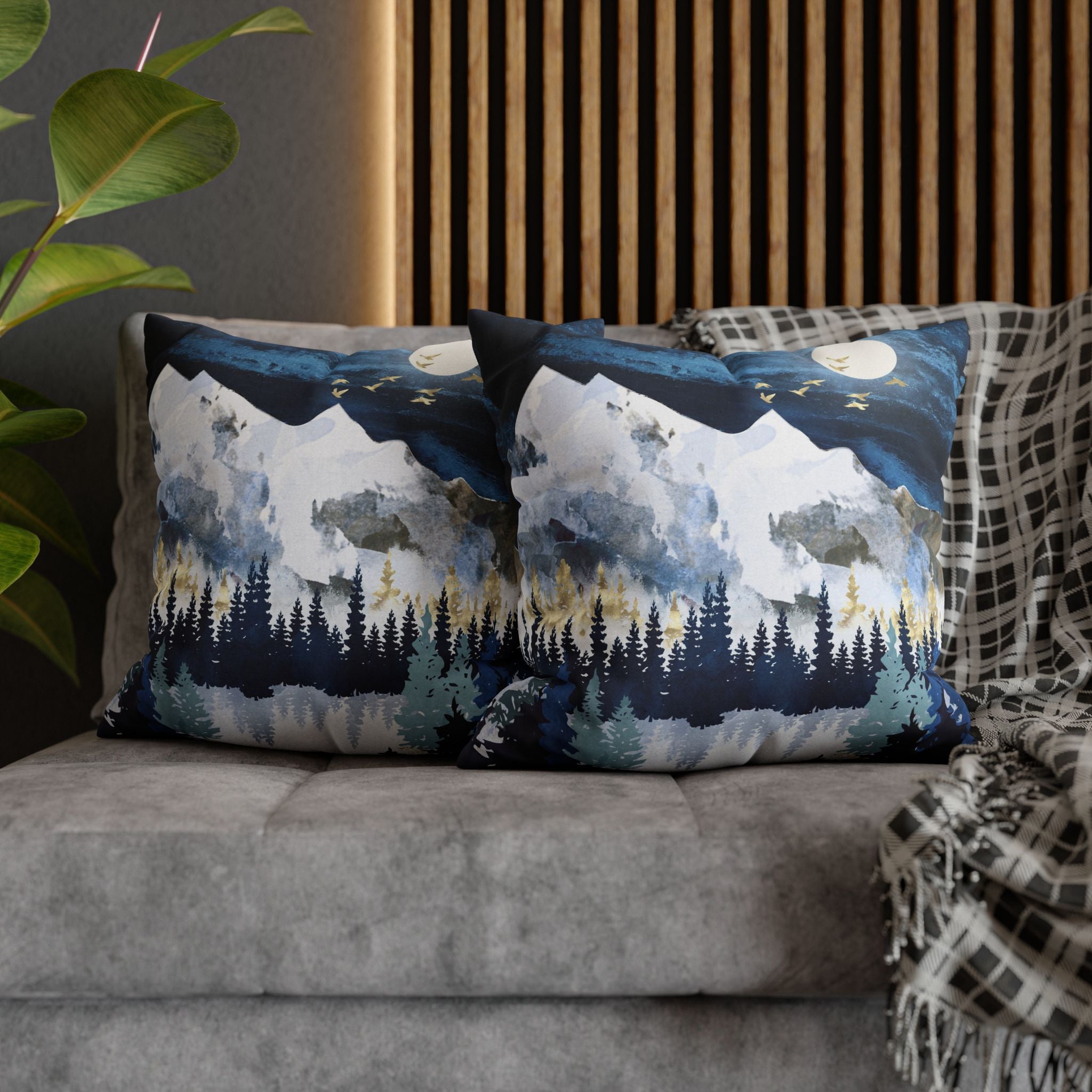 Moonlit Snow - Decorative Pillow Cover