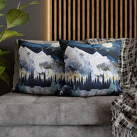 Moonlit Snow - Decorative Pillow Cover