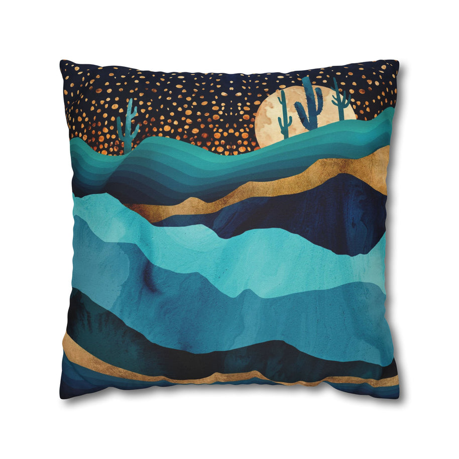 Indigo Desert Night - Decorative Pillow Cover