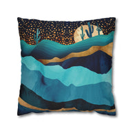 Indigo Desert Night - Decorative Pillow Cover