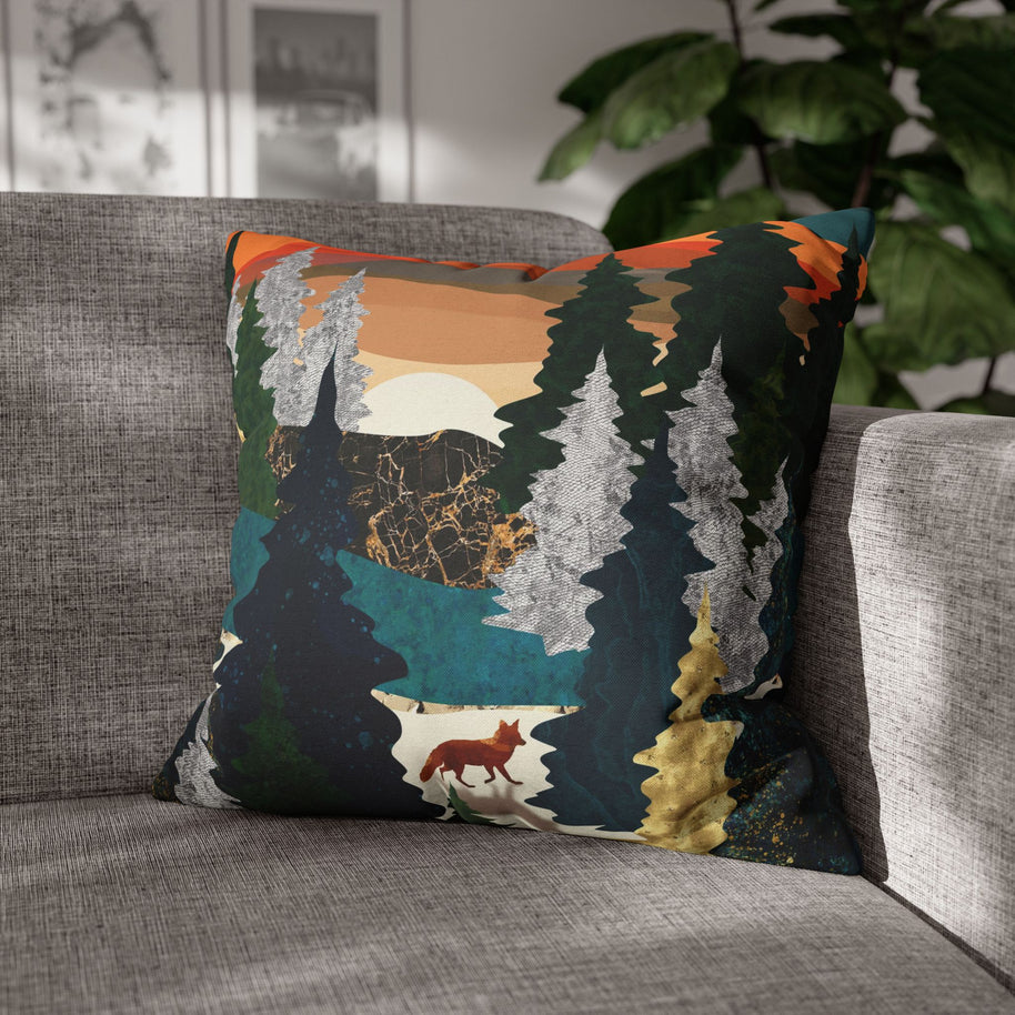 Amber Fox  - Decorative Pillow Cover