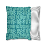 Teal and Mint Botanical - Decorative Pillow Cover