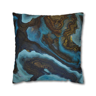 Blue Agate - Decorative Pillow Cover