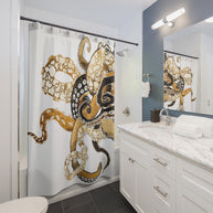 Metallic Octopus - Shower Curtain