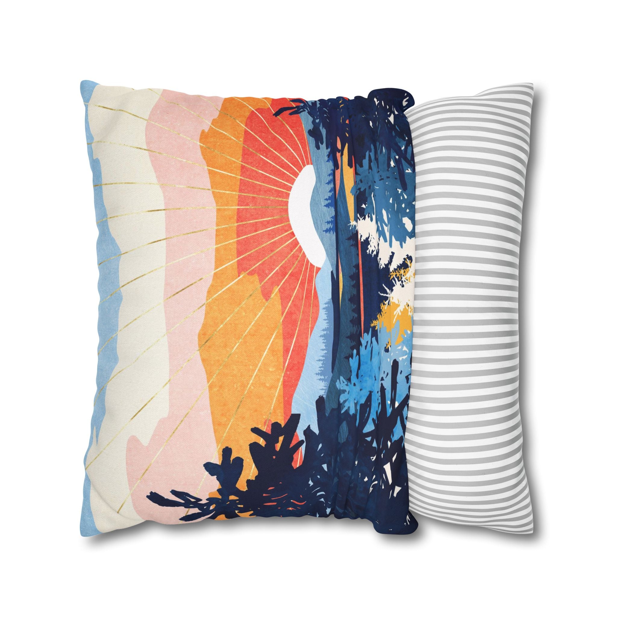 Sunset Lake - Decorative Pillow Cover