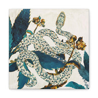 Summer Indigo Garden Matte Canvas, Stretched, No Frame