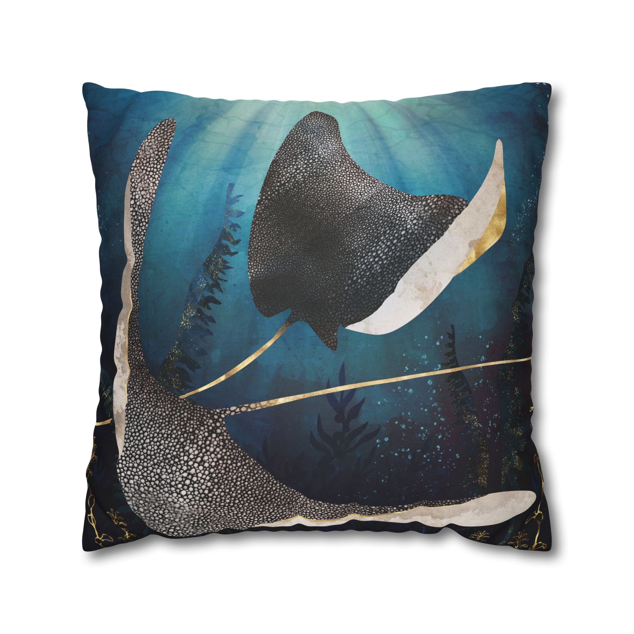 Metallic Stingray  - Decorative Pillow Cover