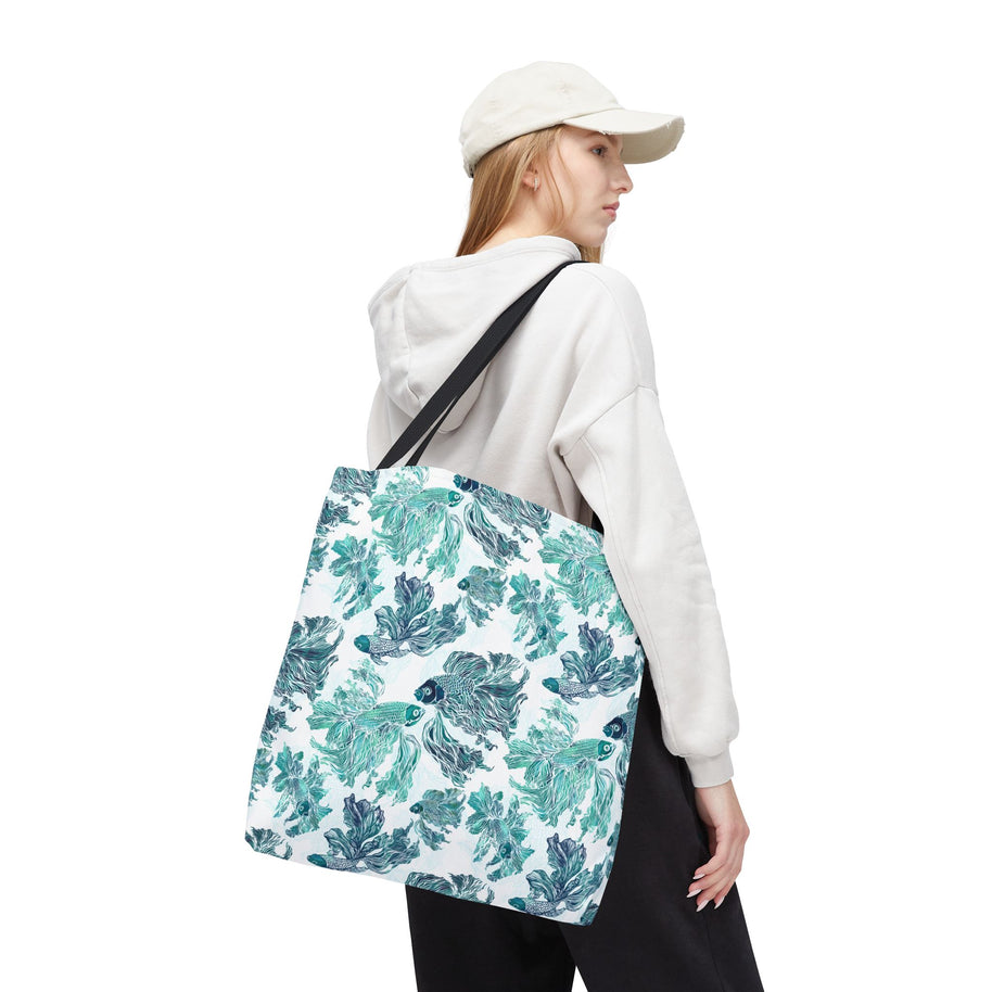 Betta Fish Blue and Teal - Tote Bag
