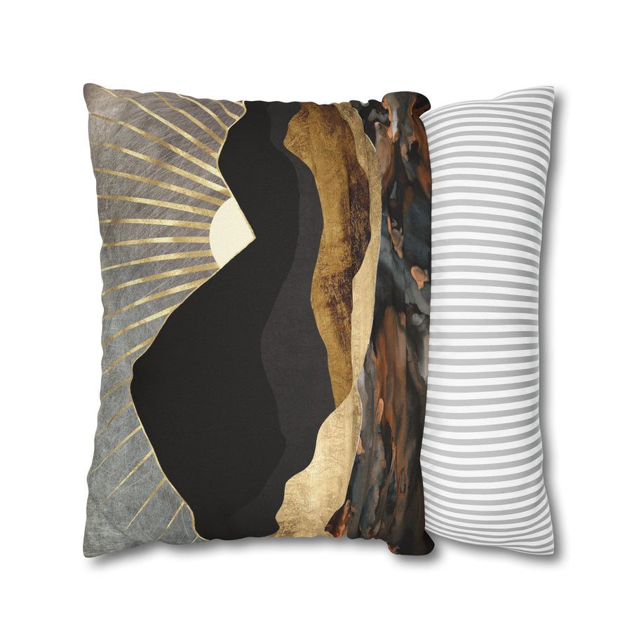 Copper and Gold Mountains - Decorative Pillow Cover