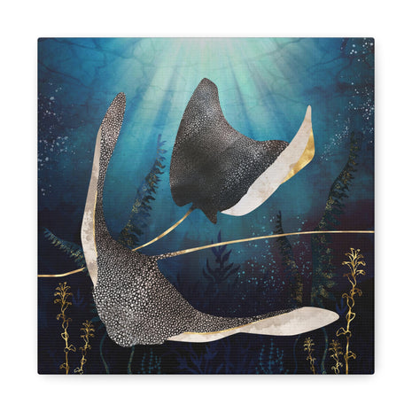 Metallic Stingray Matte Canvas, Stretched, No Frame
