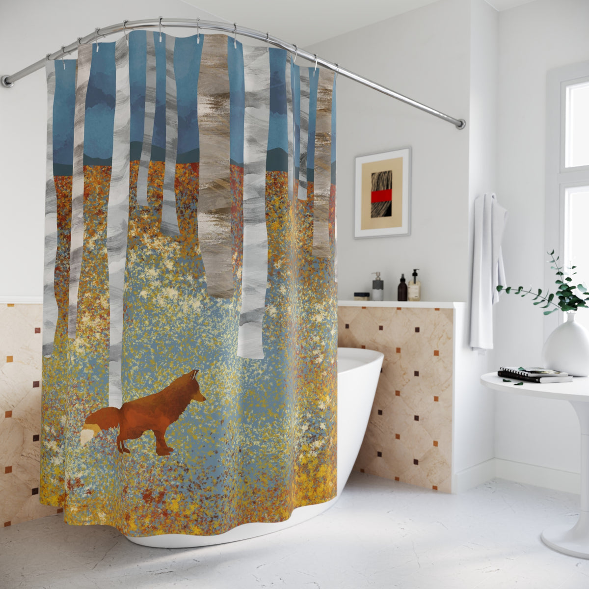 Autumn Fox - Shower Curtain