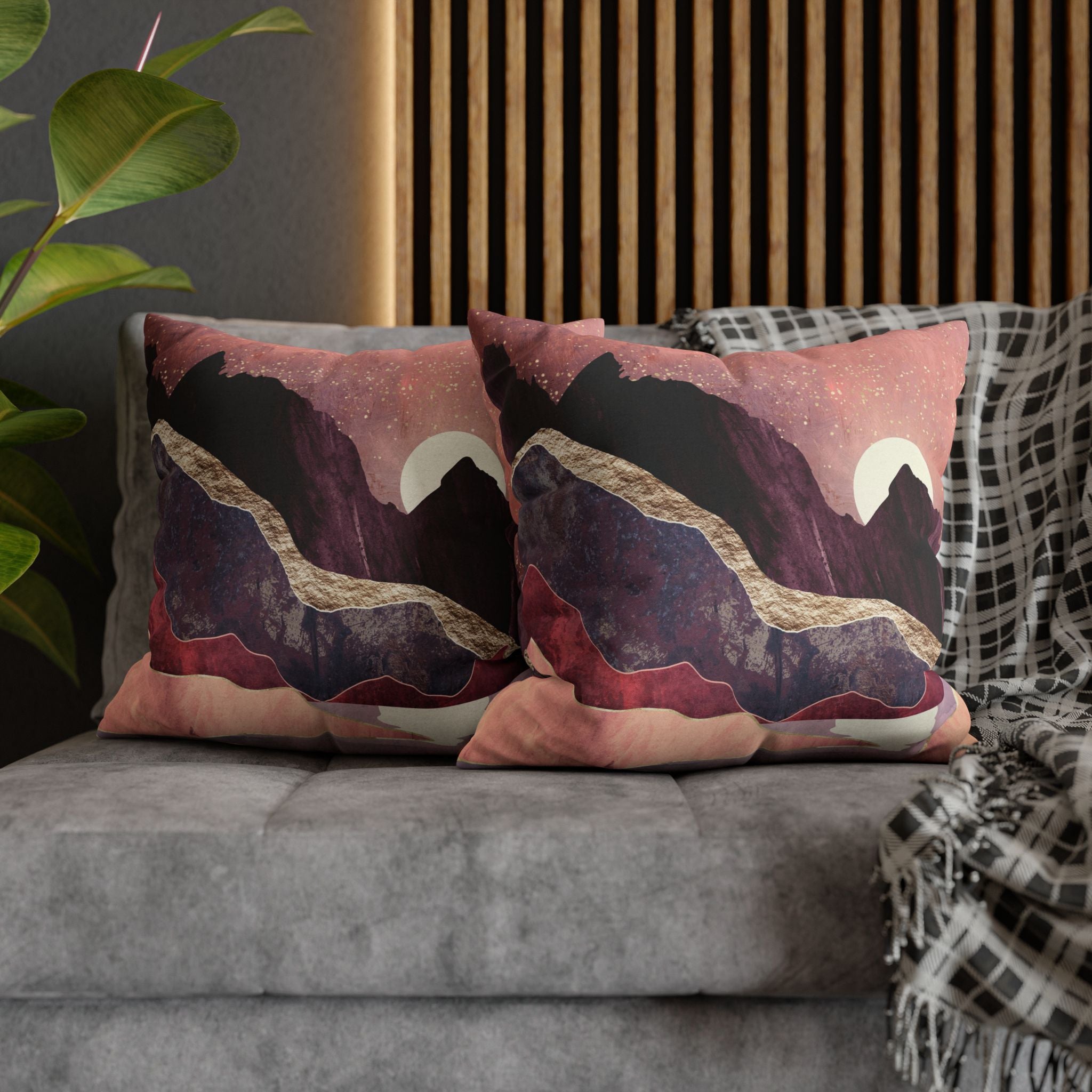 Blush Vista - Decorative Pillow Cover