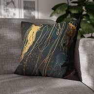 Metallic Jellyfish  - Decorative Pillow Cover