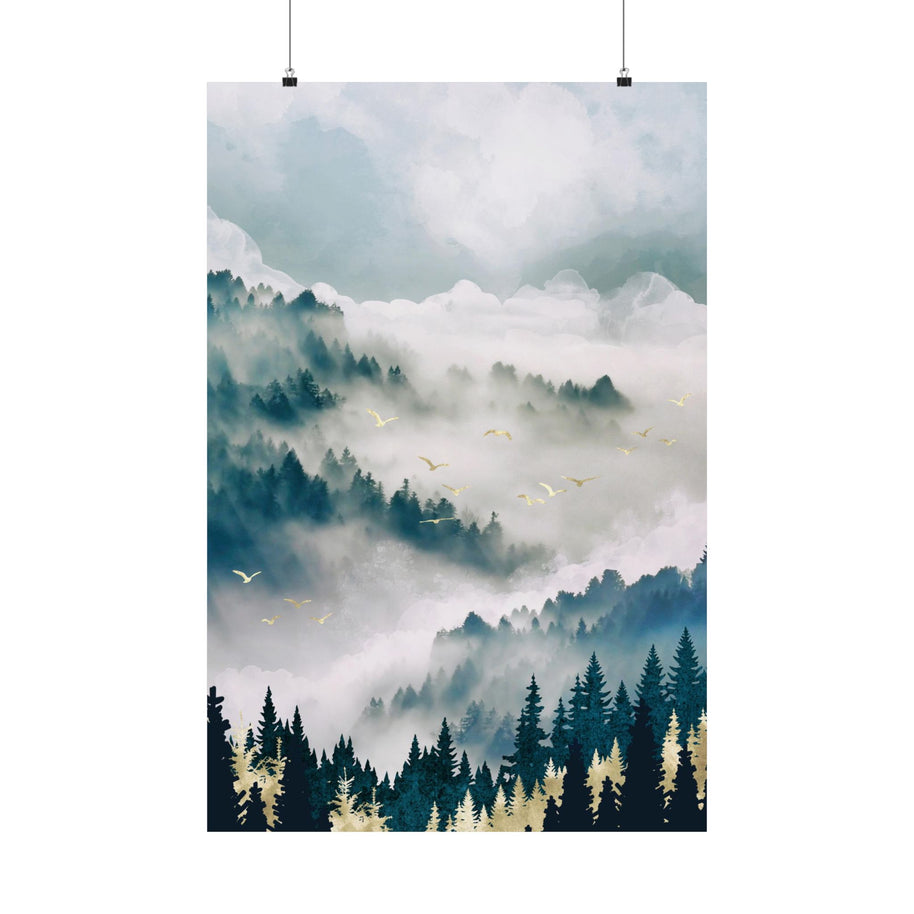 Misty Mountains - Poster Print - No Frame