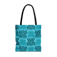Blue Teal and Mint Botanical II - Tote Bag