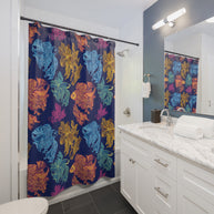 Betta Fish Color Pop - Shower Curtain