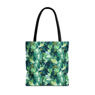Botanical Leaves with Navy - Tote Bag