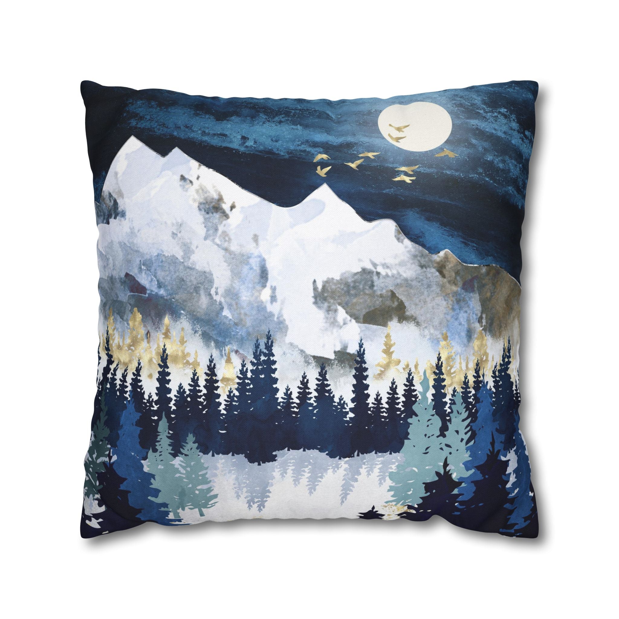 Moonlit Snow - Decorative Pillow Cover