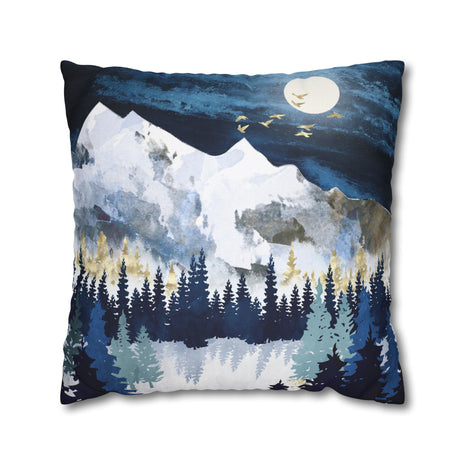 Moonlit Snow - Decorative Pillow Cover