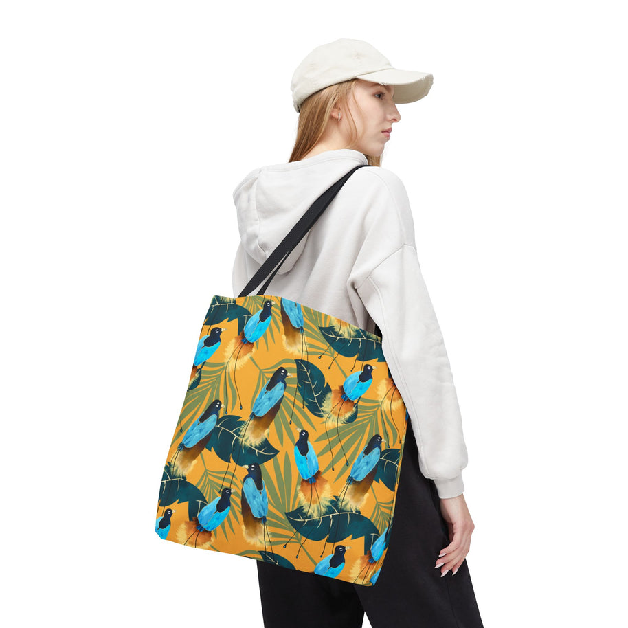 Birds of Paradise Botanical with Orange - Tote Bag