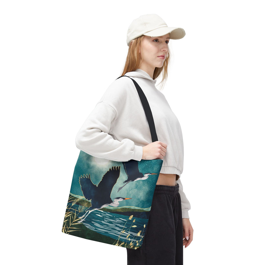 Evening Heron - Tote Bag