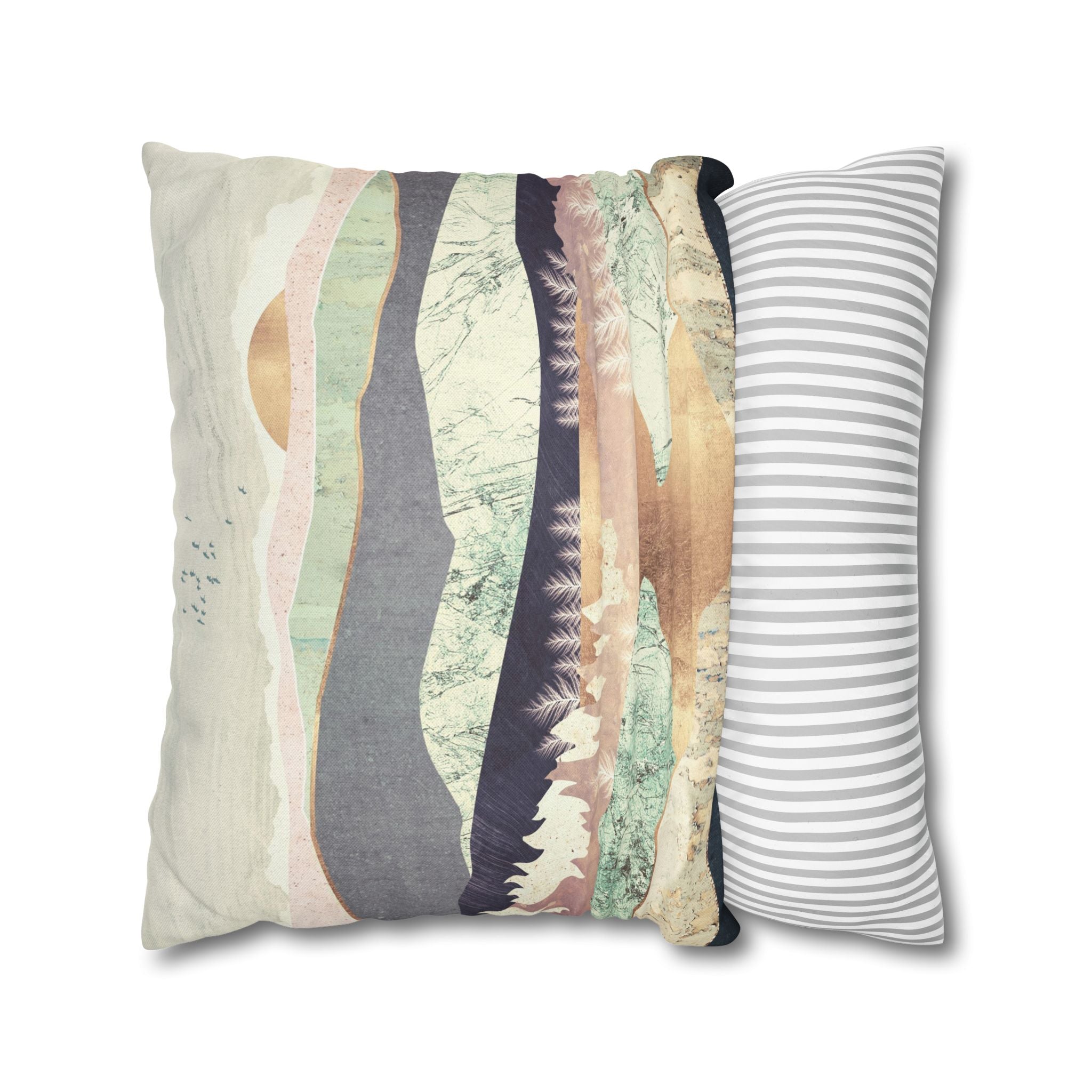 Golden Spring Reflection - Decorative Pillow Cover