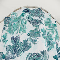 Betta Fish Blue and Teal - Shower Curtain