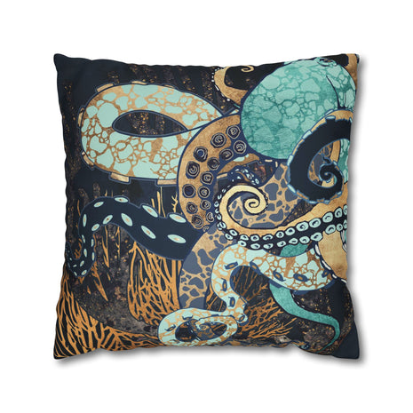 Metallic Octopus II - Decorative Pillow Cover