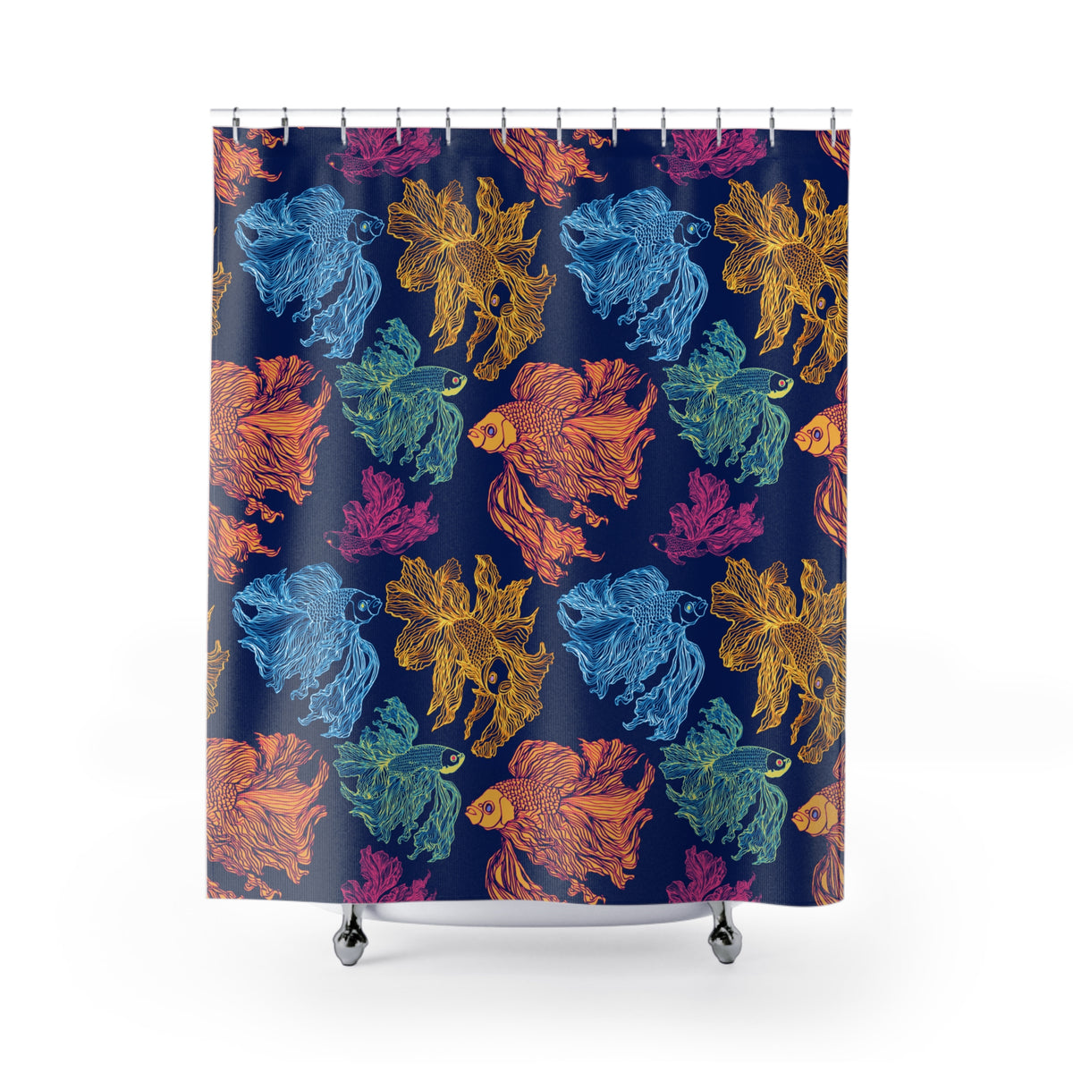 Betta Fish Color Pop - Shower Curtain