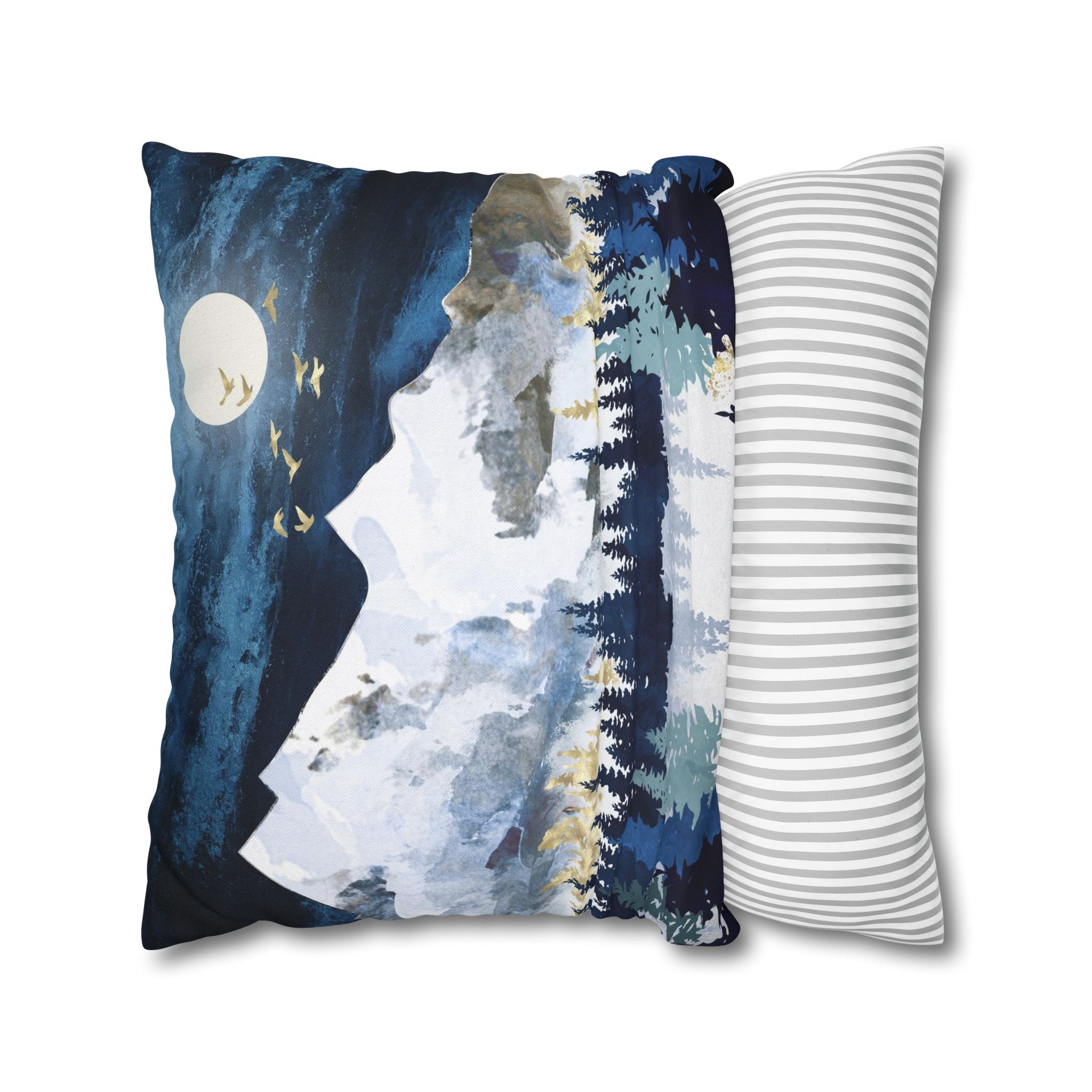 Moonlit Snow - Decorative Pillow Cover