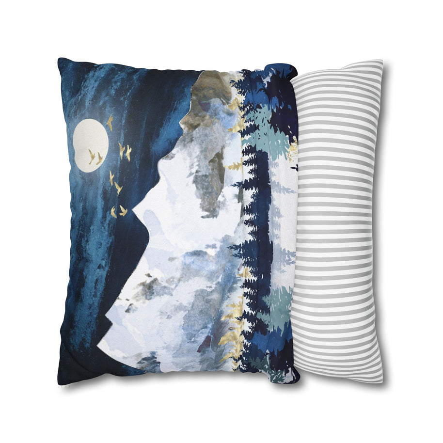 Moonlit Snow - Decorative Pillow Cover