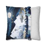 Moonlit Snow - Decorative Pillow Cover